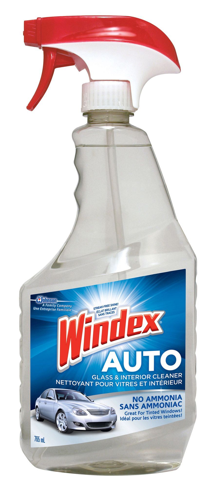 Windex Auto Car Glass & Interior Cleaner Spray, 765-mL